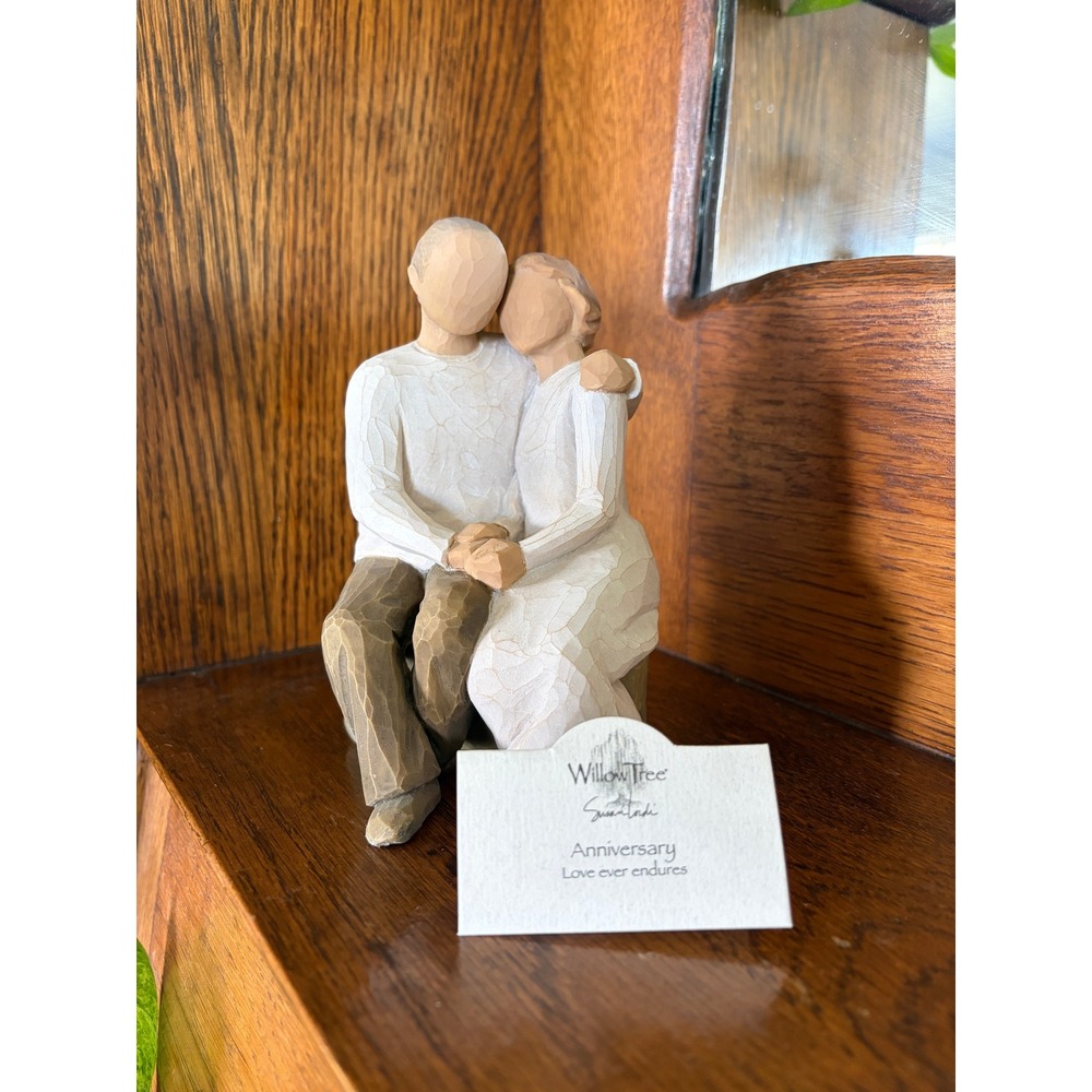 Willow Tree Anniversary Figure Susan Lordi Hand-Painted Couple 26184 I Love Thee
